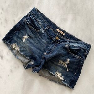Distressed Jean Short Shorts BNWT